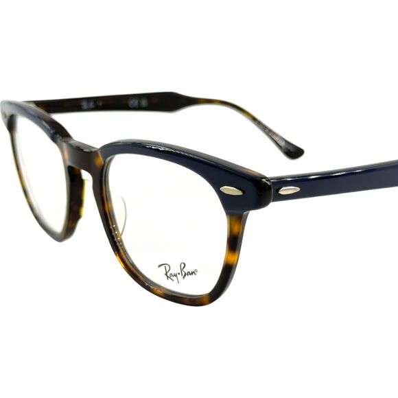 Ray Ban RB5398 Unisex Plastic Eyeglass Frame 8283 Blue On Havana 50-21 - Picture 2 of 5